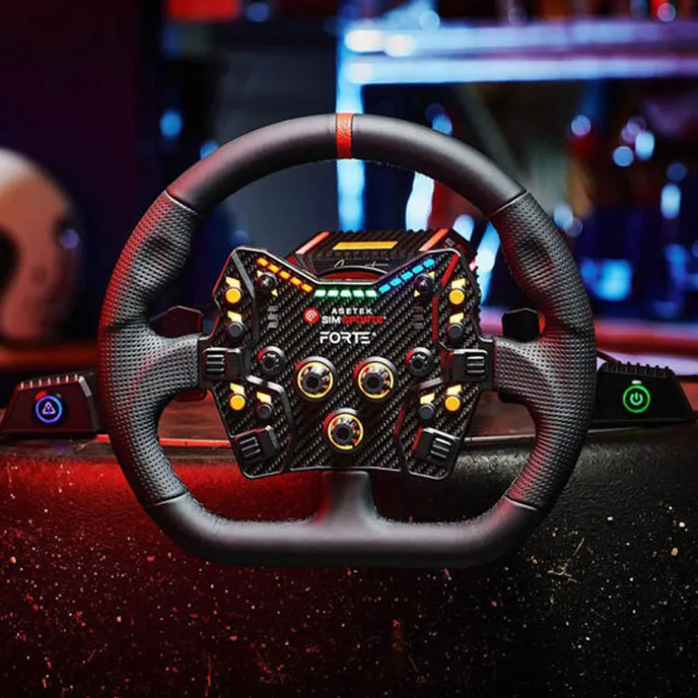 Accesorio Asetek SimSports GT Llanta De Cuero Negro