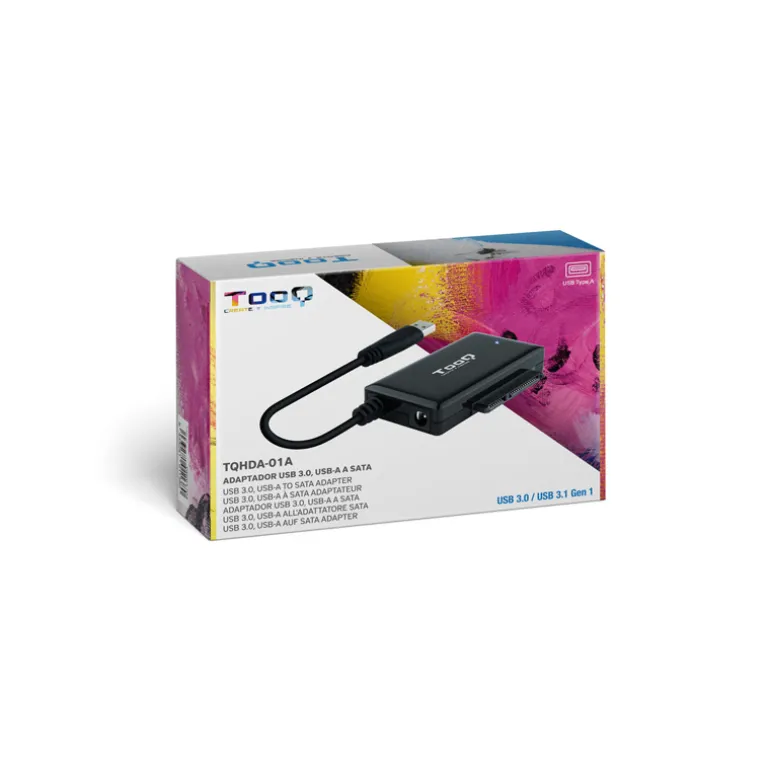 Adaptador Tooq USB 3.0 a SATA 2.5"y 3.5"