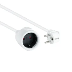 Alargador Nanocable Extension Cable Alimentación 5.0m Blanco