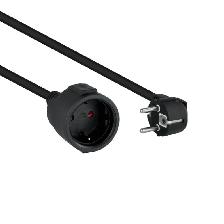 Alargador Nanocable Extension Cable Alimentación 5.0m Negro