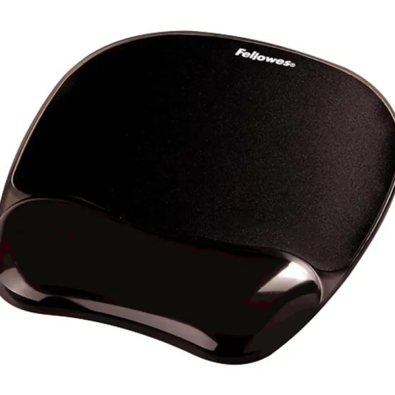 Alfombrilla Fellowes Gel Crystal Negro