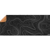 Alfombrilla Phoenix Stratos Cuero 90x 40cm Base Corcho Blanco/Negro
