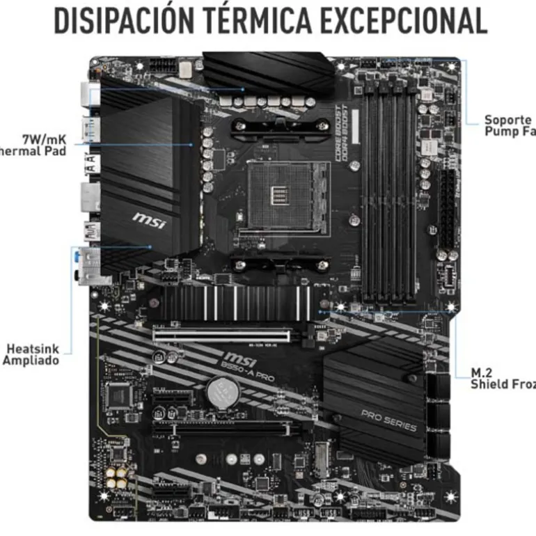 AMD Ryzen 5 5600X 4.6GHz Boxed + MSI B550-A PRO