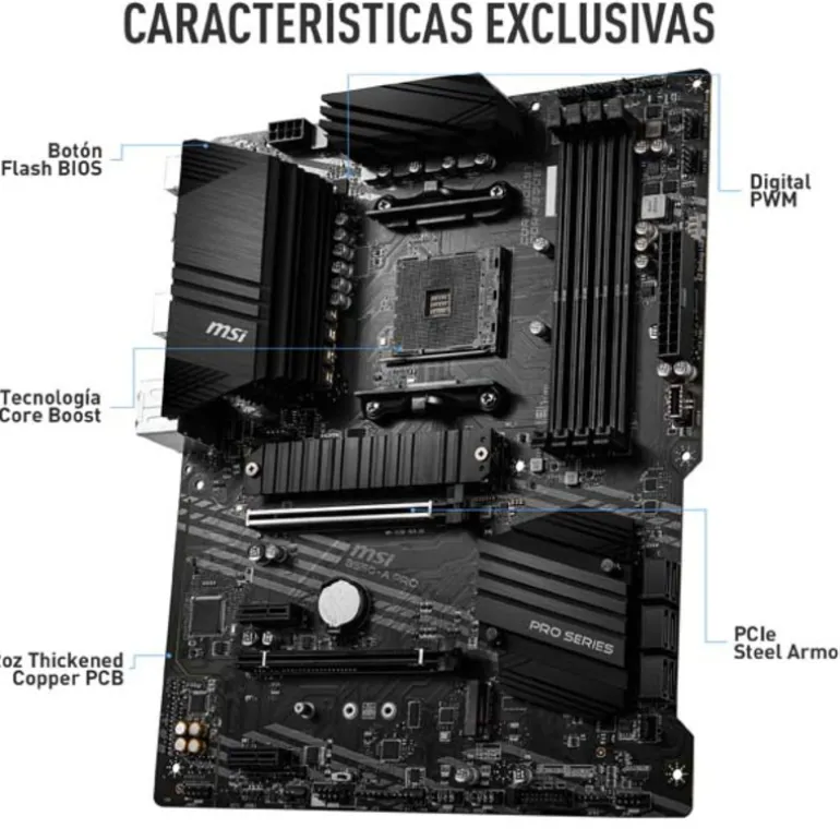 AMD Ryzen 5 5600X 4.6GHz Boxed + MSI B550-A PRO
