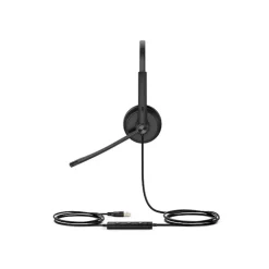 Auriculares Yealink UH34 Dual Teams Cuero Sintético Suave Negro