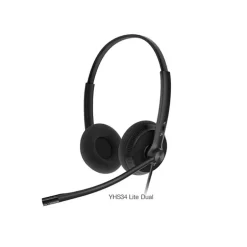 Auriculares Yealink YHS34 Dual Almohadilla Cuero Suave Negro