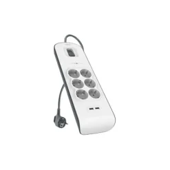 Belkin SurgeMaster 6xPotencia / 2xUSB A - Regleta