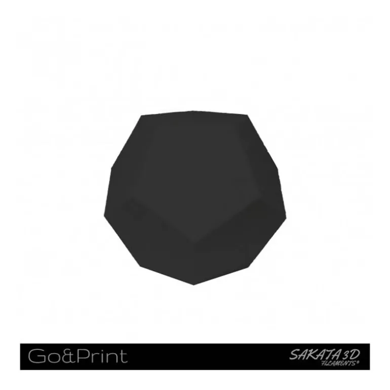 Bobina Sakata 3D Filamento PLA GO&PRINT 1.75mm 1Kg Negro