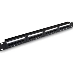 Cable Red Aisens A141-0308 24 Puertos RJ45 Cat.6 UTP 19? 1U Negro