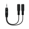 Cable Audio Nanocable 2 Jack 3.5H a 1 Jack 3.5m