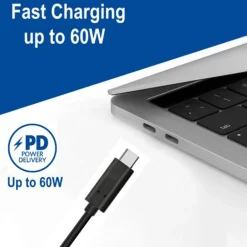 Cable  Ewent Carga Rápida 60W USB-C