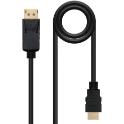 Cable HDMI Nanocable Conversor DP a HDMI Negro 5m