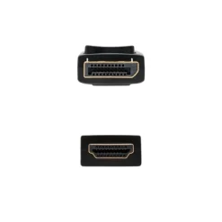 Cable HDMI Nanocable Conversor DP a HDMI Negro 5m