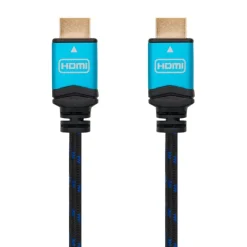 Cable HDMI Nano Cable HDMI V2.0 4K@60Hz A/M-A/M Negro 0.5m