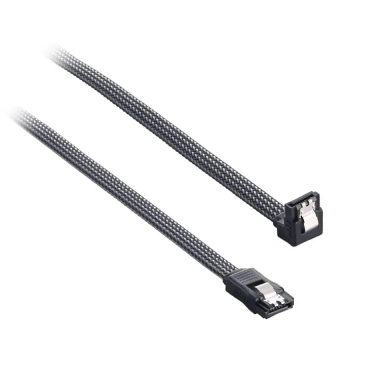 CableMod ModMesh Right Angle SATA 3 30cm Carbón - Cable SATA