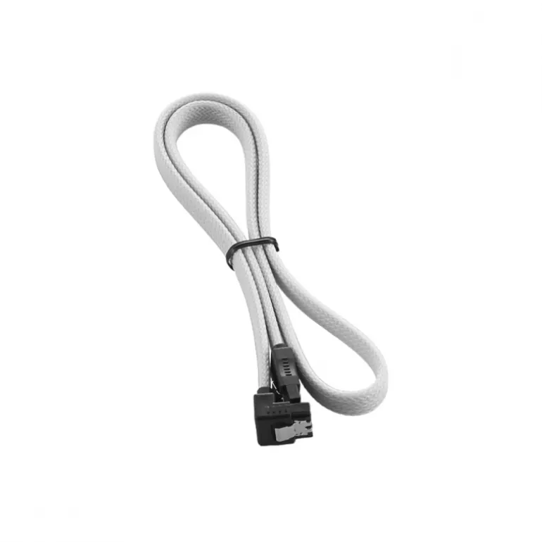 CableMod ModMesh Right Angle SATA 3 60cm Blanco - Cable SATA