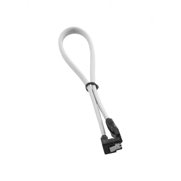 CableMod ModMesh Right Angle SATA 3 30cm Blanco - Cable SATA