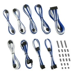 CableMod Classic ModMesh C-Series Corsair AXi, HXi & R Blanco/Azul - Kit Cables