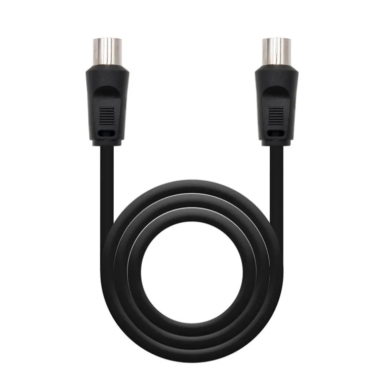 Cable Nanocable TV 75 Ohm M H 1.8 M Negro