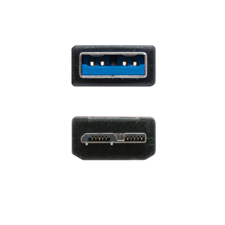 Cable Nanocable USB 3.0 A-M a Micro USB B-M 1.0m Negro
