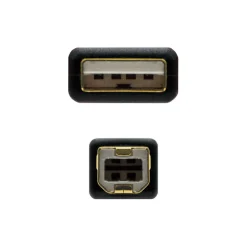 Cable Nano Cable USB 2.0 Impresora 2M Negro