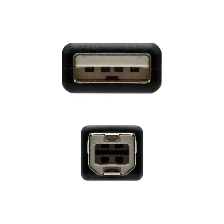 Cable Nano Cable USB 2.0 Tipo A-B 1.8 M Negro