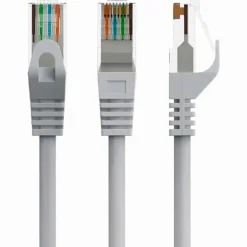 Cable Red Gembird PP6U-2M Cat6 AWG24 UTP 2m Gris