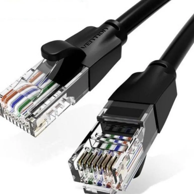 Cable Red Vention IBEBL RJ45 Cat.6 UTP 10m Negro