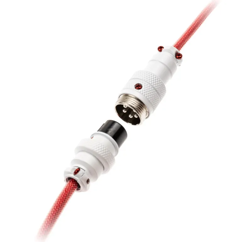 Cable Teclado Ducky Cable Espiral Rojo
