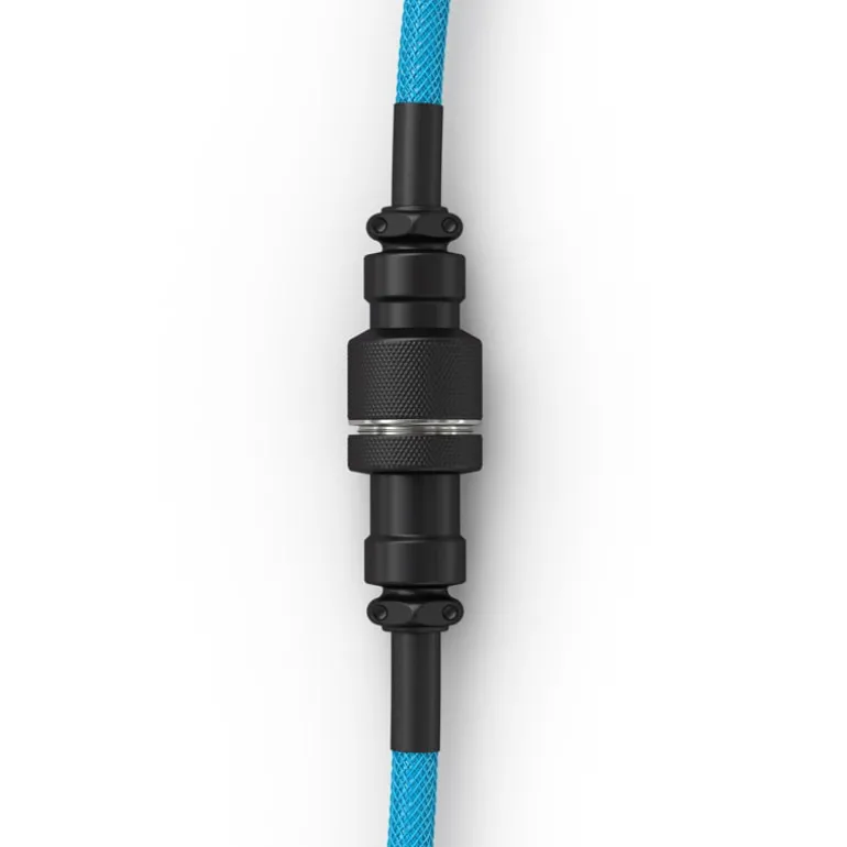 Cable Teclado Glorious PC Gaming Race Cable Espiral Azul Eléctrico