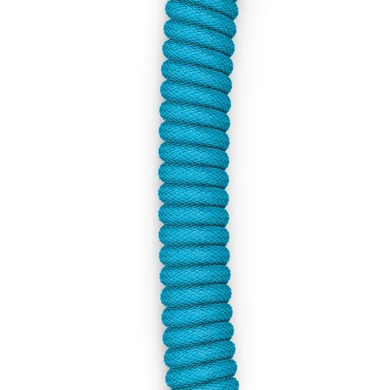 Cable Teclado Glorious PC Gaming Race Cable Espiral Azul Eléctrico