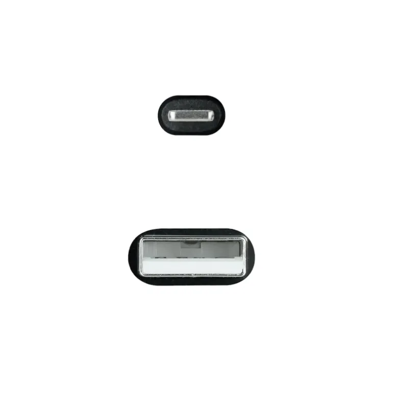 Cable USB Nanocable Lightining-USB A-M 1M Negro