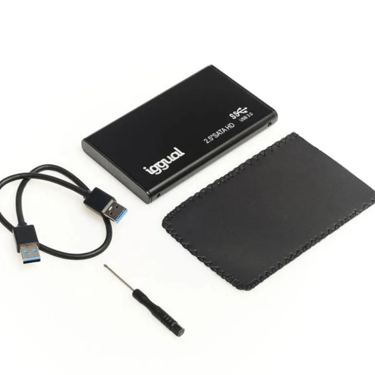 Caja Externa iggual De Aluminio SSD 2.5" SATA USB 3.0