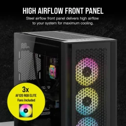Caja/Torre Corsair iCue 5000D RGB Airflow Blanco