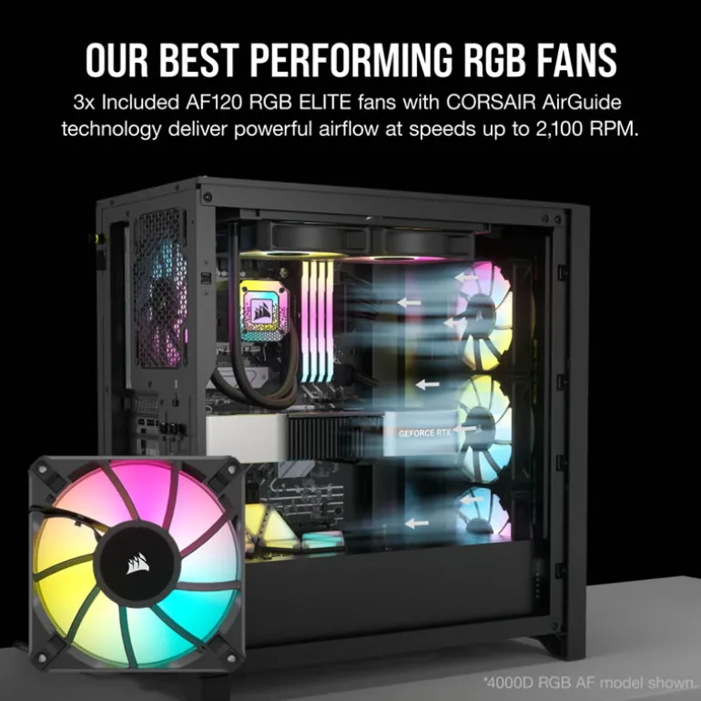 Caja/Torre Corsair iCue 5000D RGB Airflow Blanco