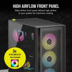 Caja/Torre Corsair iCue 4000D RGB Airflow Blanco