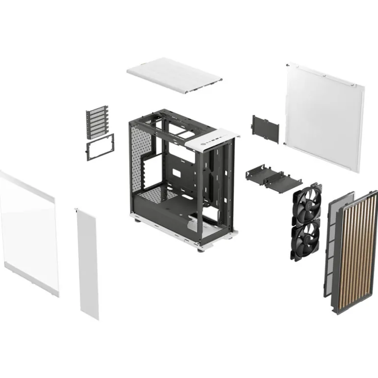 Caja/Torre Fractal Design North Blanco Cristal Templado