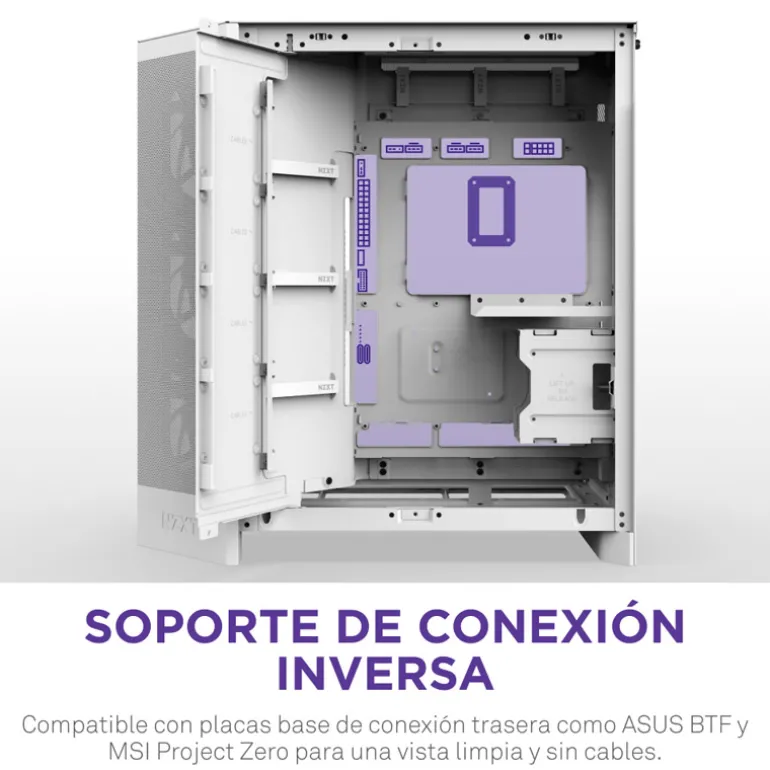 Caja/Torre NZXT H9 Flow RGB Plus (2025) Blanco