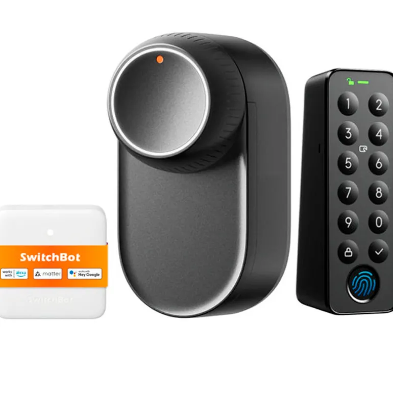 Cerradura Inteligente SwitchBot Lock Ultra TOUCH Combo Inalámbrico Negro