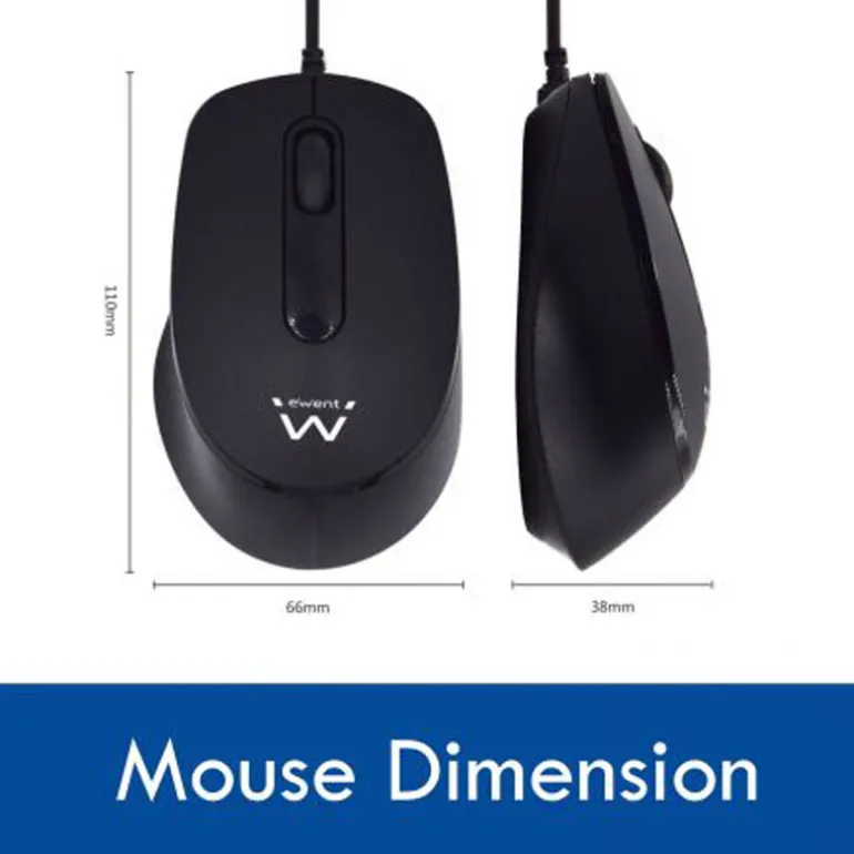 Combo Ewent EW3006 Teclado + Ratón Negro