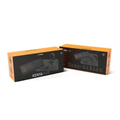 Combo  Krom Kenya Gaming 4 en 1 RGB