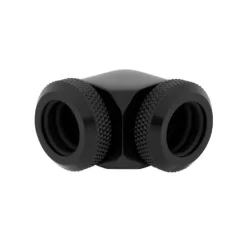 Corsair Hydro X Series XF Hardline 90° 12mm OD (Doble Pack) Negro - Racor