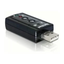 Delock 7.1 Microfono/Auriculares/RCA - Tarjeta de Sonido Externa