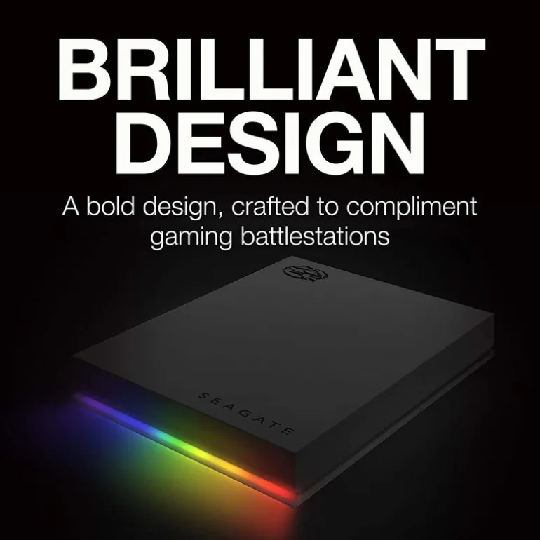 Disco Duro Externo Seagate FireCuda Gaming 1TB 2.5" USB 3.2 Negro