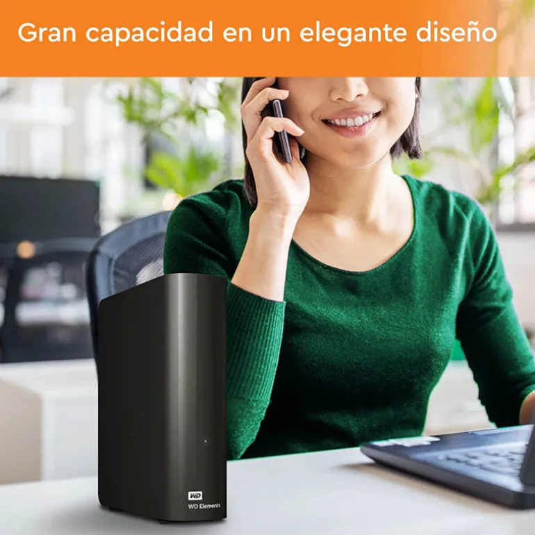 Disco Duro Externo Western Digital Elements 8TB 3.5" USB 3.2 Negro