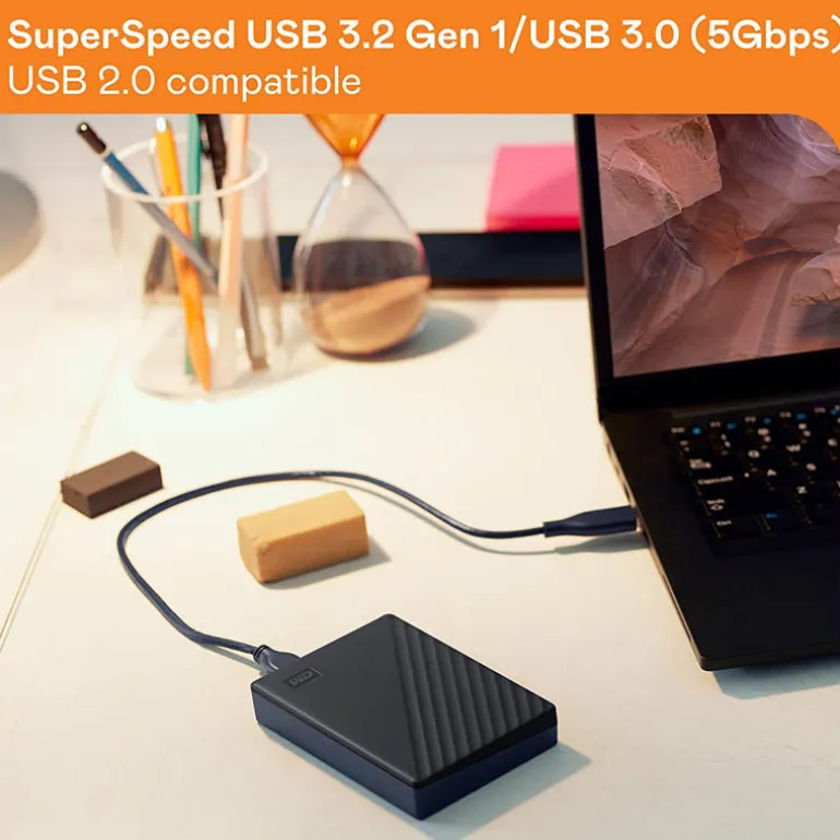 Disco Duro Externo Western Digital My Passport 4TB 2.5" USB 3.2 Negro