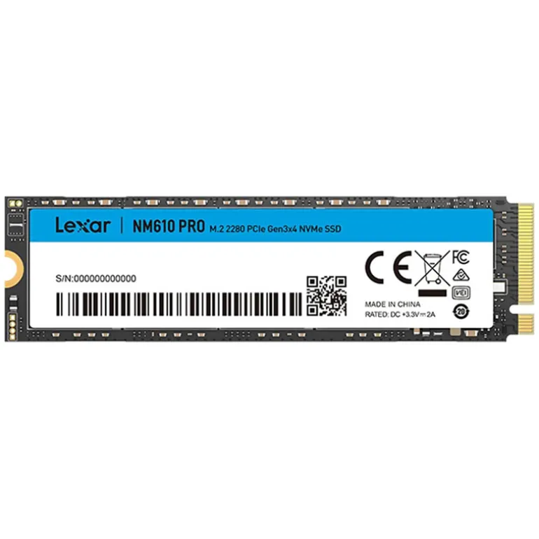 Disco Duro M.2 Lexar NM610 PRO 2TB NVMe PCIe Gen3x4