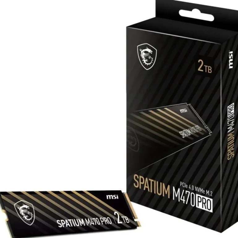 Disco Duro M.2 MSI SPATIUM M470 PRO 2TB PCIe Gen4 x4 NVMe SSD