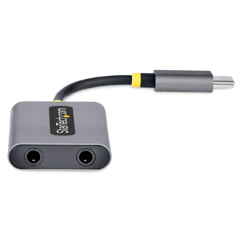 Divisor Startech.com DAC USB-C a 2 Auriculares Micrófono