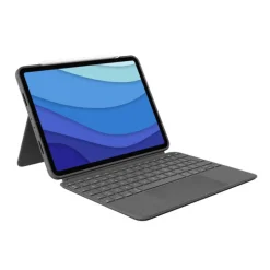 Funda Tablet Logitech Combo Touch Apple Ipad Pro 12.9" 5 Gen Gris
